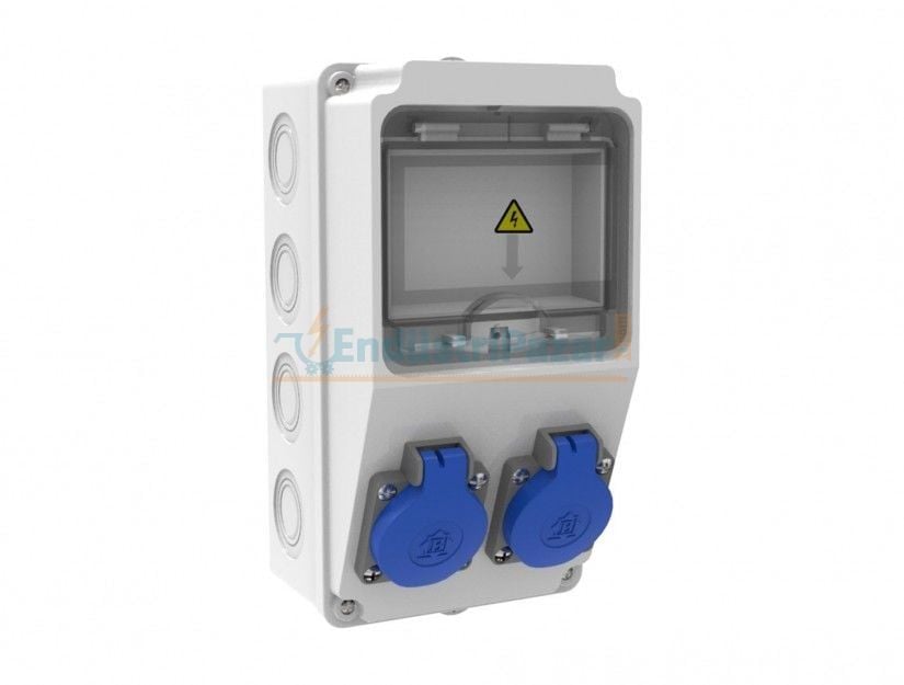 Ön 1*16A 220V 2 Adet Prizli Kombinasyon IP44 BD1-2202-0000 BEMİS