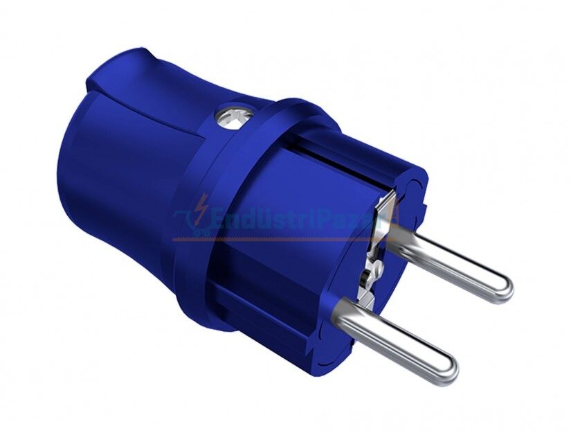 1*16A Düz Fiş Mavi BY2-1402-2011 IP44 BY2-1402-2011 BEMİS