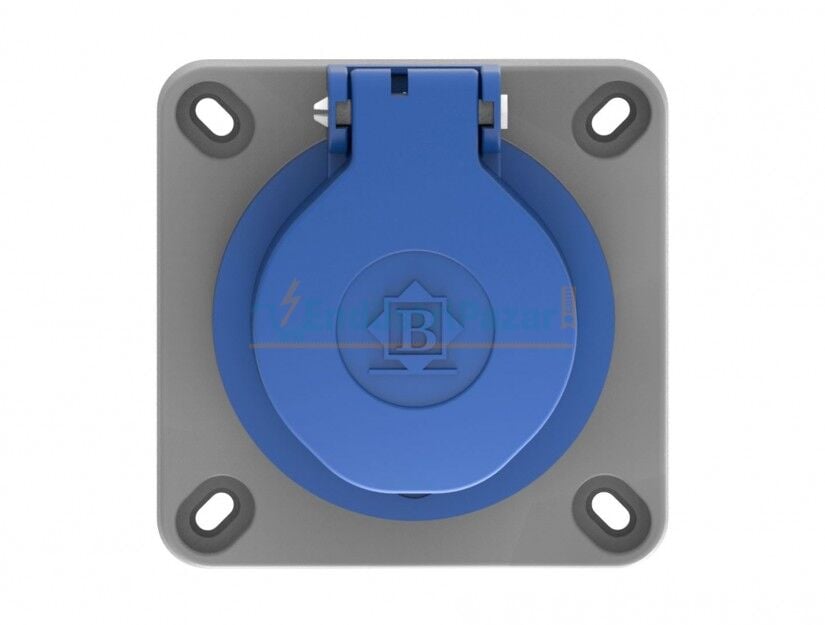 1*16A Makine Prizİ (Küçük Kapaklı) IP44 BP1-1402-2413 BEMİS