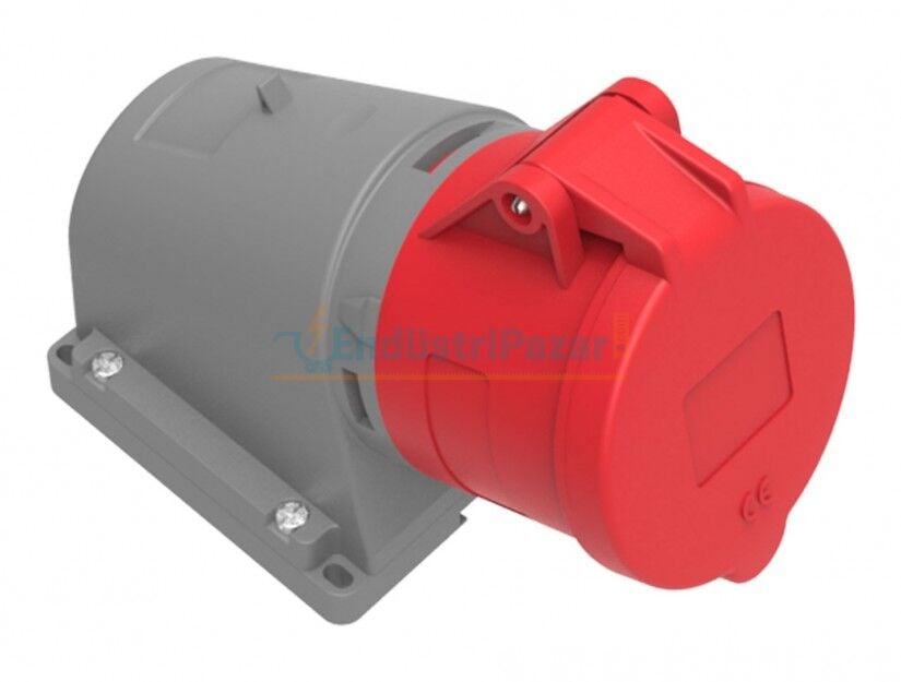 5*16A 380V 90° Eğik Enversör Duvar Fiş (Yaylı Kapaklı) IP44 BC1-1505-2061 BEMİS