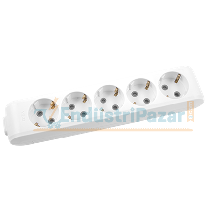 Beşli Priz Topraklı Klemensli Çocuk Korumalı Multi-Let 90113500 VİKO