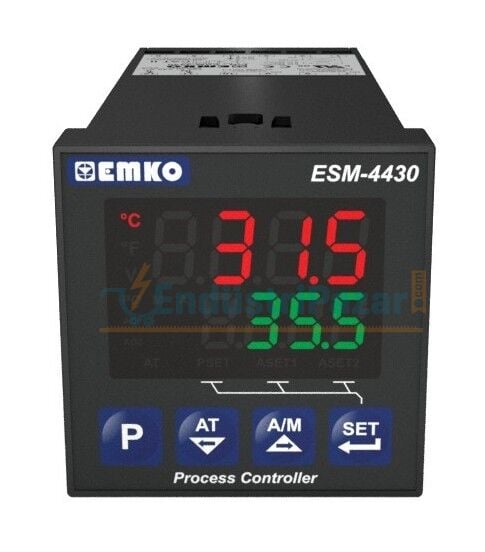 ESM-4430.1.20.0.1/01.02/0.0.0.0 Üniversal Girişli PID Proses Kontrol Cihazı 100-240Vac EMKO