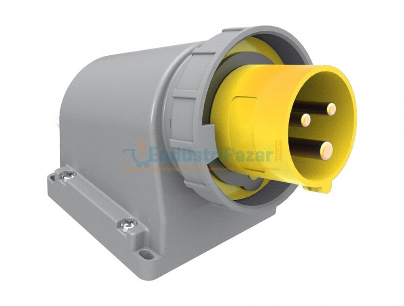 3*16A 110V 90° Eğik Duvar Fiş IP67 BC1-1303-7236 BEMİS