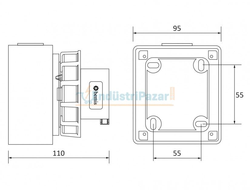 3*16A 110V Duvar Fiş IP67 BC1-1303-7210 BEMİS