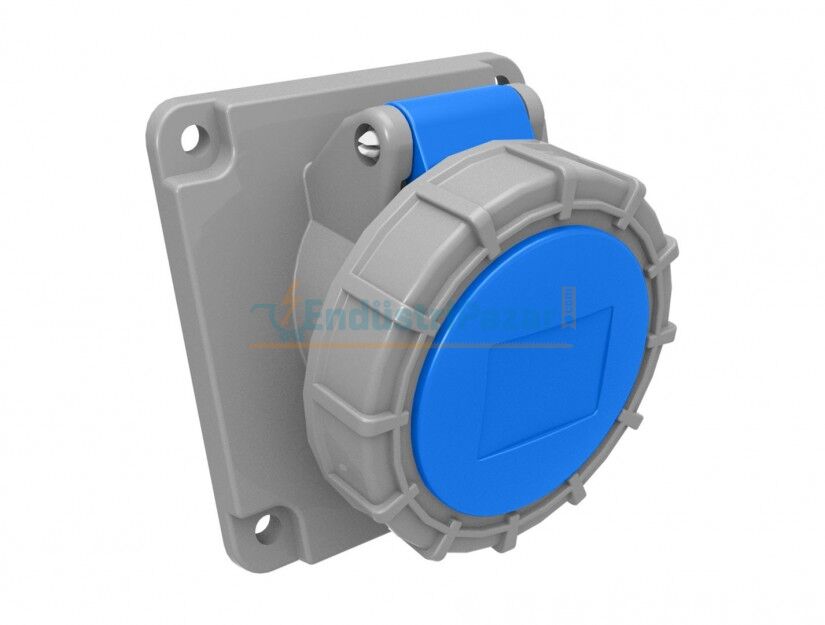 3*16A 220V 45° Eğik Makine Priz IP67 BC1-1403-7420 BEMİS