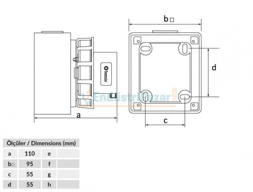 4*16A 380V Duvar Fiş IP67 BC1-1504-7210 BEMİS