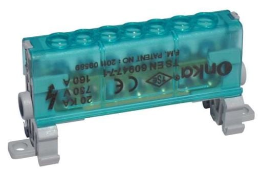 1 Kutuplu Dağıtıcı Üniteler 160A (Kapaklı)