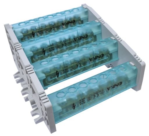 4 Kutuplu Dağıtıcı Üniteler 250A (Kapaklı)