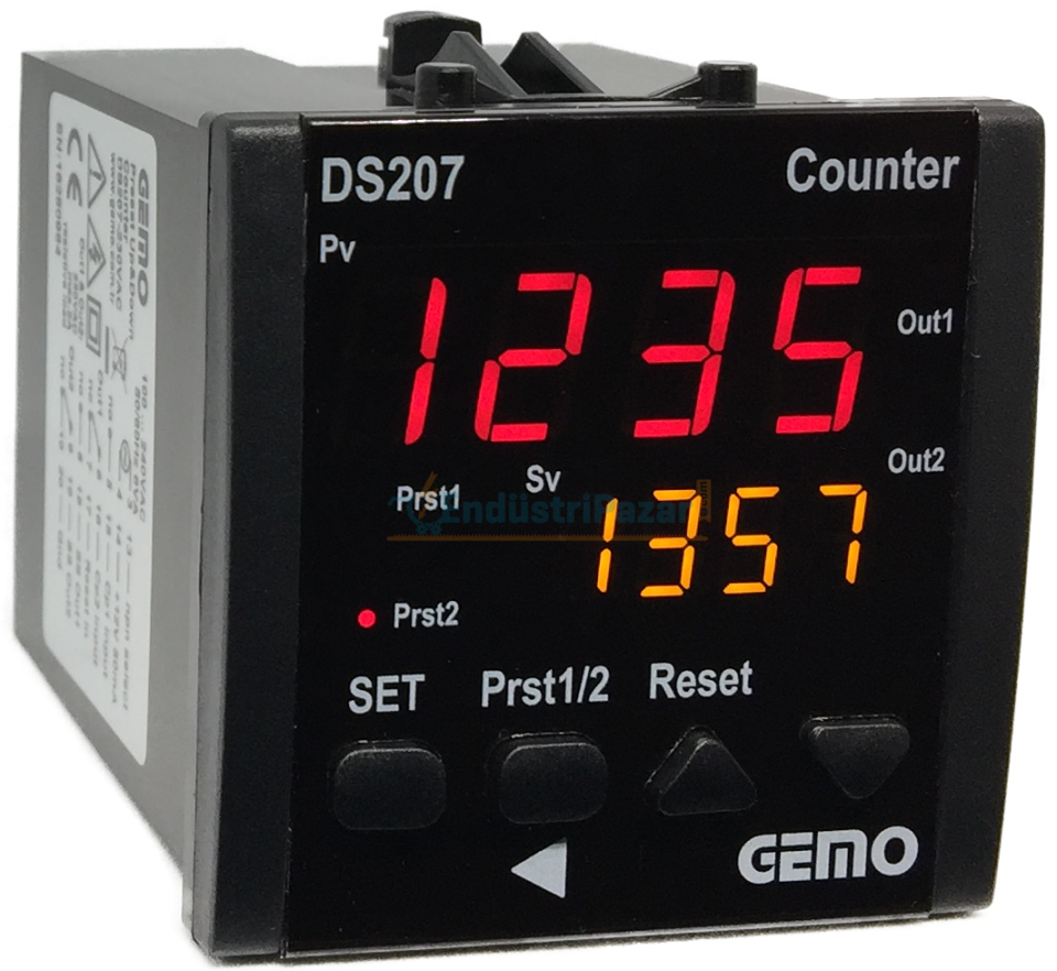 DS207-230VAC 4 Haneli Dijital Sayıcı GEMO
