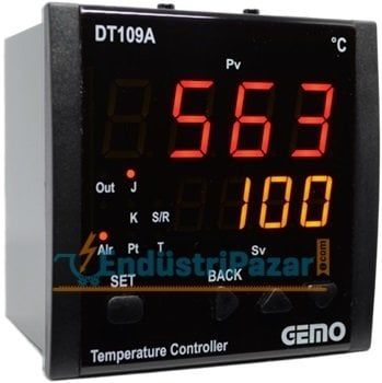 DT109AX-230VAC-R RÖLE ÇIKIŞLI SICAKLIK KONTROL CİHAZI GEMO