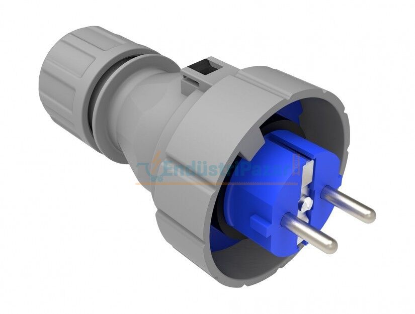 1*16A Düz Fiş BS1-1402-7011 IP68 BEMİS