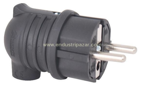 1*16A POLYAMİD 6 MONOFAZE EĞİK UPS FİŞ IP44 BEMİS BP1-1402-2042