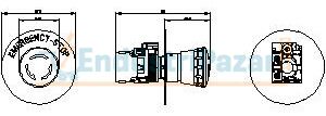 Acil Stop Butonu 3SU1100-1HB20-1CG0 SİEMENS