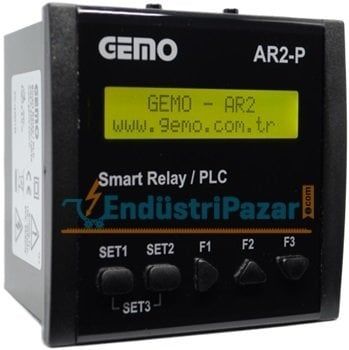 AR2-P-230VAC-10D2A-RTC PANEL TİPİ GERÇEK ZAMAN SAATLİ PLC GEMO
