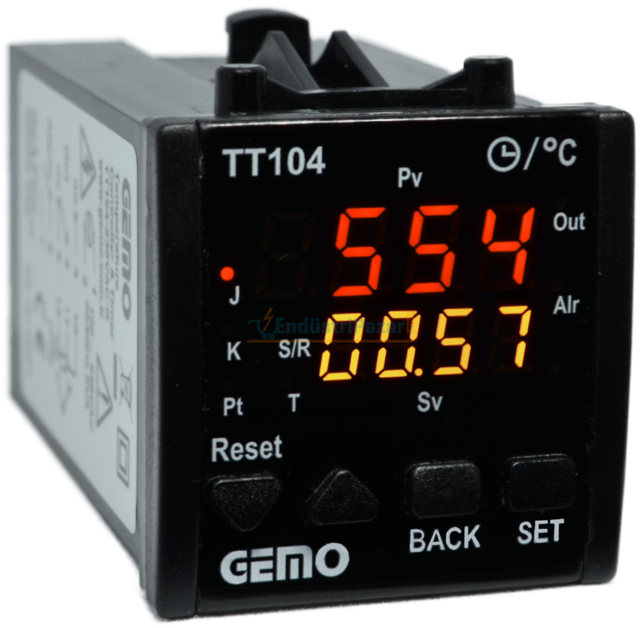 TT104A-24V-R-S Dahili Zaman Röleli ''Auto-tune PID'' Sıcaklık Kontrol Cihazı GEMO