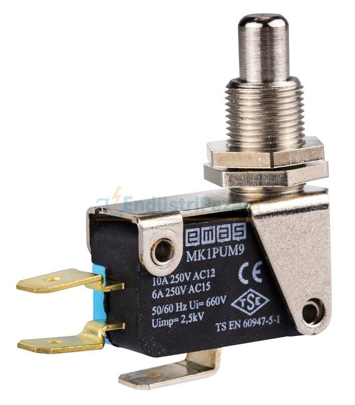 Kalın Pimli 1CO Mikro Switch MK1PUM9 EMAS