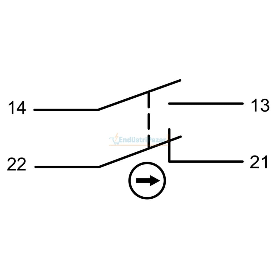Anahtarlı Mantar Buton XB7NS9445 SCHNEİDER