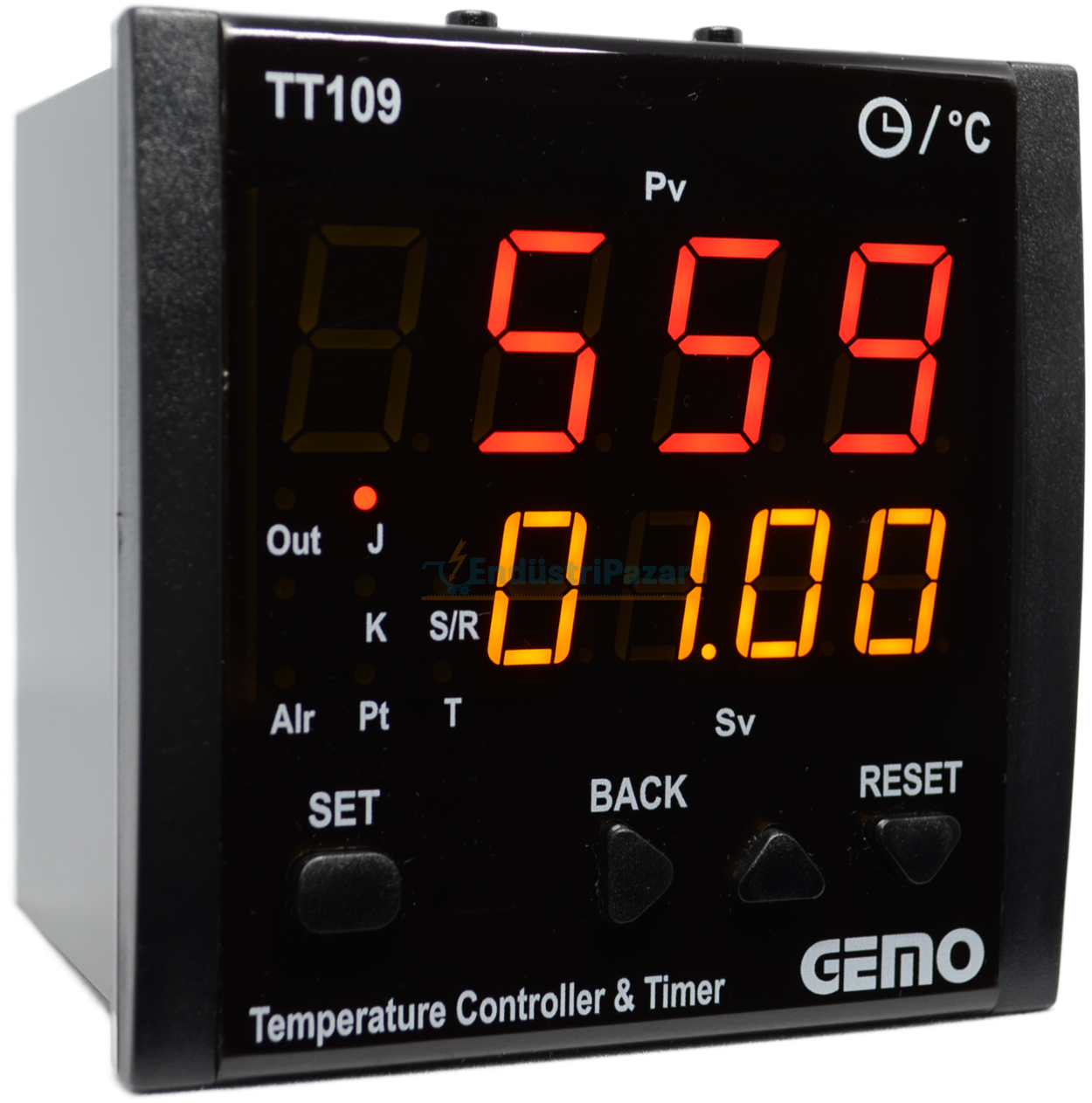 TT109A-230VAC-R-S Dahili Zaman Röleli ''Auto-tune PID'' Sıcaklık Kontrol Cihazı GEMO