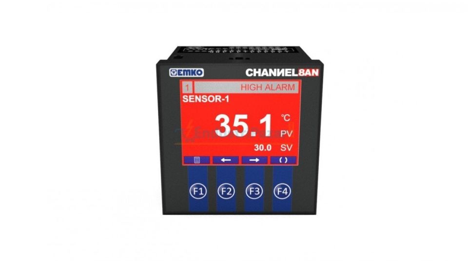 8 Kanal Analog Tarayıcı Channel8A-N EMKO 230Vac 50/60Hz - USB + RS-485 + RS-232 ModBus RTU Haberleşme