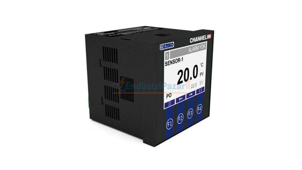 8 Kanal Sıcaklık Tarayıcı Channel8-N EMKO 24Vac 50/60Hz - USB + RS-485 + RS-232 ModBus RTU Haberleşme