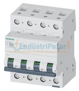 3 Faz + Nötr Kesmeli 10A C Tipi 6kA Otomatik Sigorta 5SL6610-7 SİEMENS