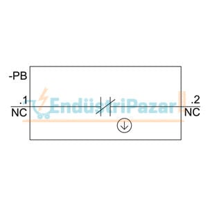 22mm 1 NC Kırmızı Buton 3SU1150-0AB20-1CA0 SİEMENS
