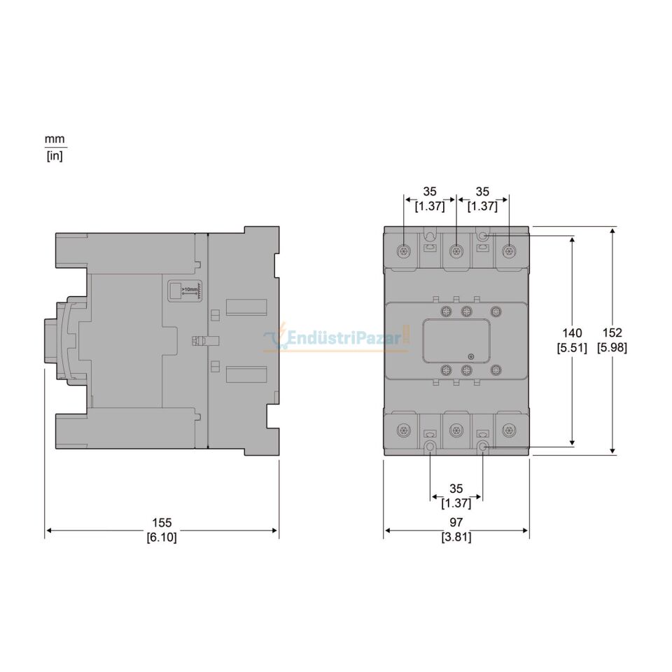 150A 100-250VAC/DC Kontaktör LC1D150AKUE SCHNEİDER