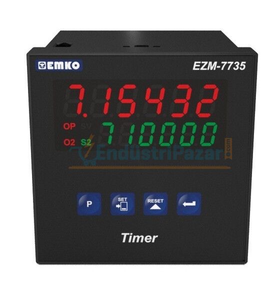 EZM-7735.3.00.0.1/00.00/0.0.0.0 Tek Setli Programlanabilir Zaman Rölesi 24Vac EMKO