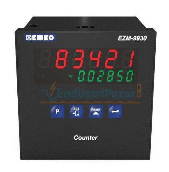 EZM-9930.5.00.0.1/00.00/0.0.0.0 Tek Setli Programlanabilir Sayıcı 230Vac EMKO