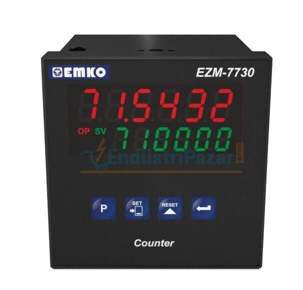 EZM-7730.2.00.0.1/00.00/0.0.0.0 Tek Setli Programlanabilir Sayıcı 24Vac/Vdc EMKO