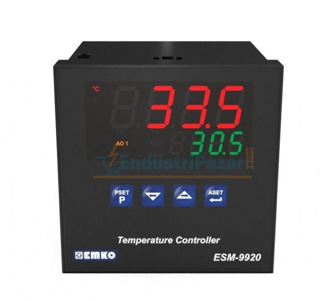 ESM-9920.2.20.0.1/01.02/0.0.0.0 PID Üniversal Girişli Sıcaklık Kontrol Cihazı 24Vac/Vdc EMKO