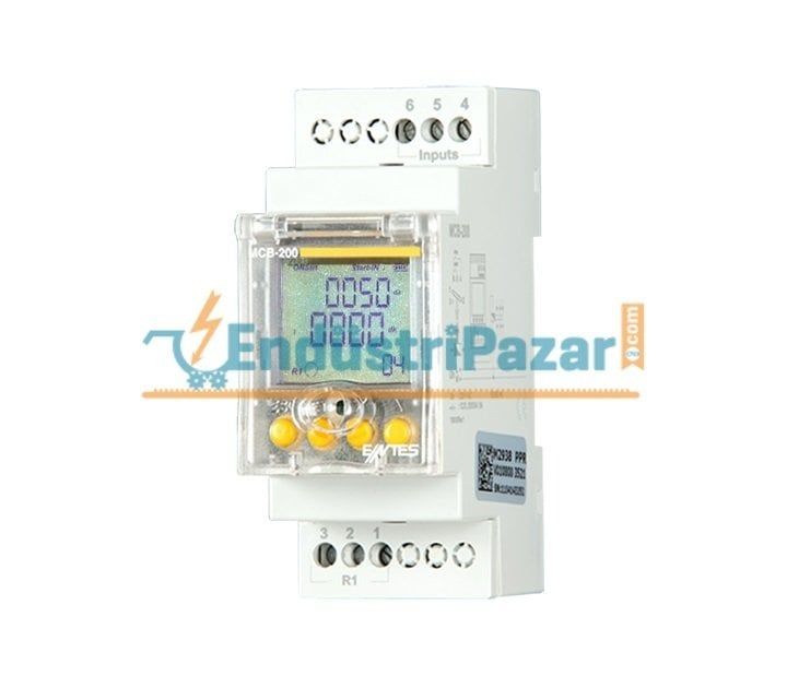 MCB-200 BESLEMESİZ ÇOK FONKSİYONLU DİJİTAL ZAMAN RÖLESİ ENTES