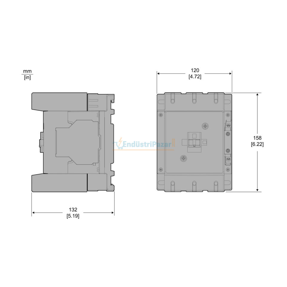 160A 220VAC Kontaktör LC1E160M5 SCHNEİDER
