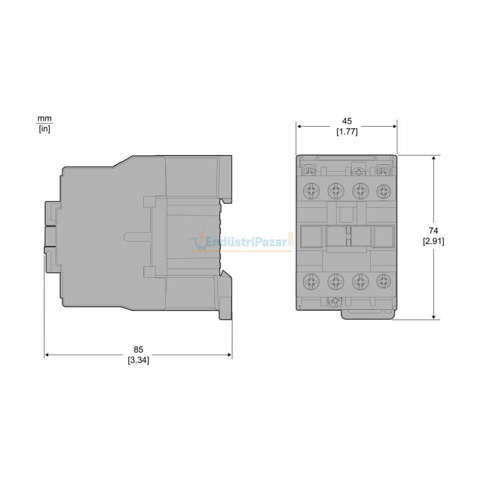 25A 220VAC Kontaktör LC1E2510M5 SCHNEİDER