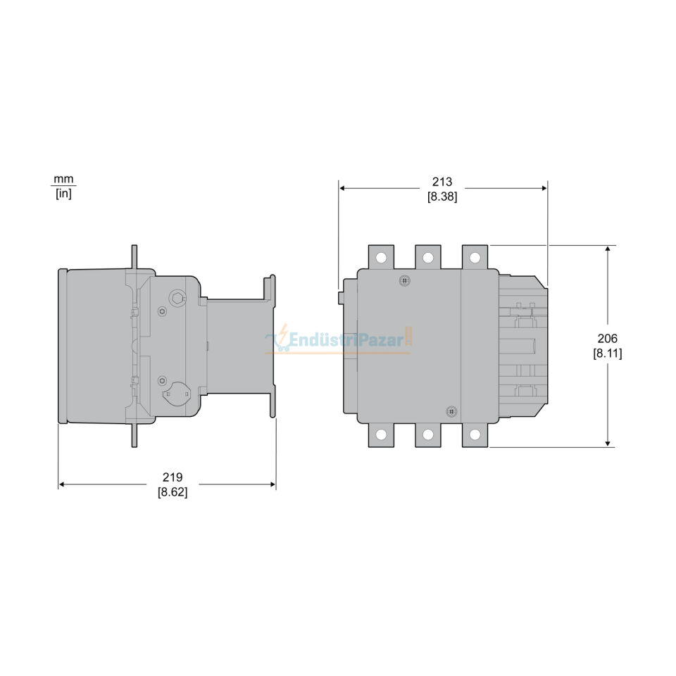 300A 220VAC Kontaktör LC1E300M5 SCHNEİDER