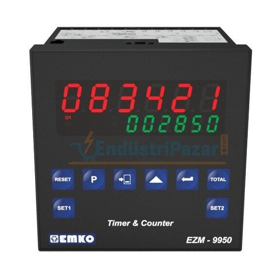 EZM-9950.1.00.1.0/00.00/0.0.0.0 Çok Fonksiyonlu Programlanabilir Zaman Rölesi ve Sayıcı 100..240Vac RS-232 EMKO