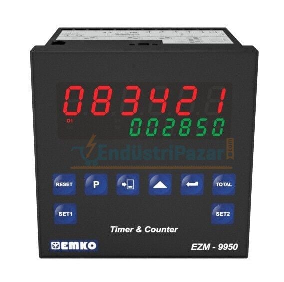 EZM-9950.2.00.1.0/00.00/0.0.0.0 Çok Fonksiyonlu Programlanabilir Zaman Rölesi ve Sayıcı 24Vac/Vdc RS-232 EMKO