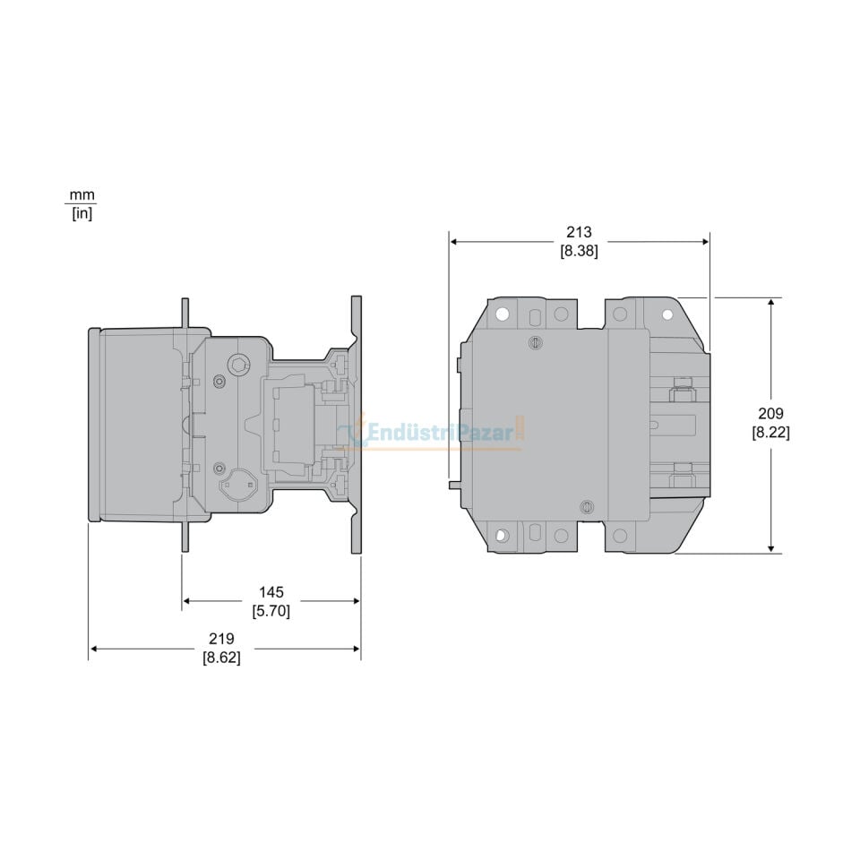 400A 220VAC Kontaktör LC1E400M7 SCHNEİDER