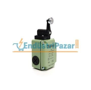 L1K13MEM121 AÇISAL HAREKETLİ 20MM METAL MAKARALI DÖNER KOL SINIR ŞALTERİ EMAS
