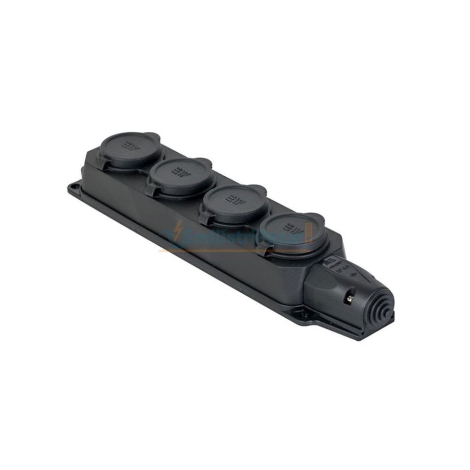 1*16A Kauçuk 4'lü Grup Priz 404007 METE ENERJİ
