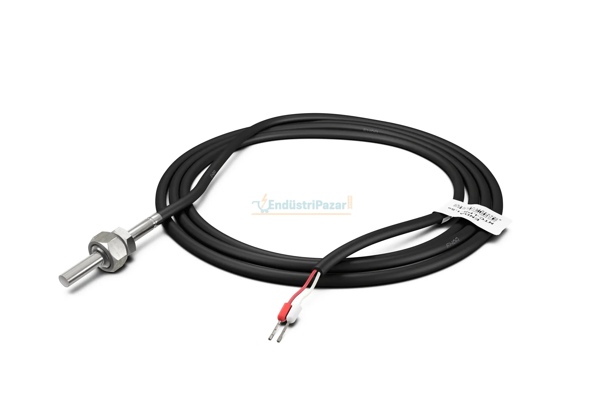 Paslanmaz Çelik Kovanlı 1/8 Gaz Diş Rekorlu NTC Prob NTC-LPS-1,5S ENDA