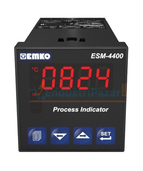 ESM-4400.2.20.1.1/00.00/0.0.0.0 Üniversal Girişli PID Smart I/O Modül Sistemli Proses Göstergesi 24Vac/Vdc RS-232 EMKO