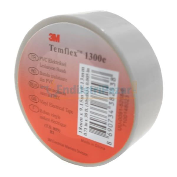 İzole Bant Temflex 1300E 18mm*9,15mt Gri 3M
