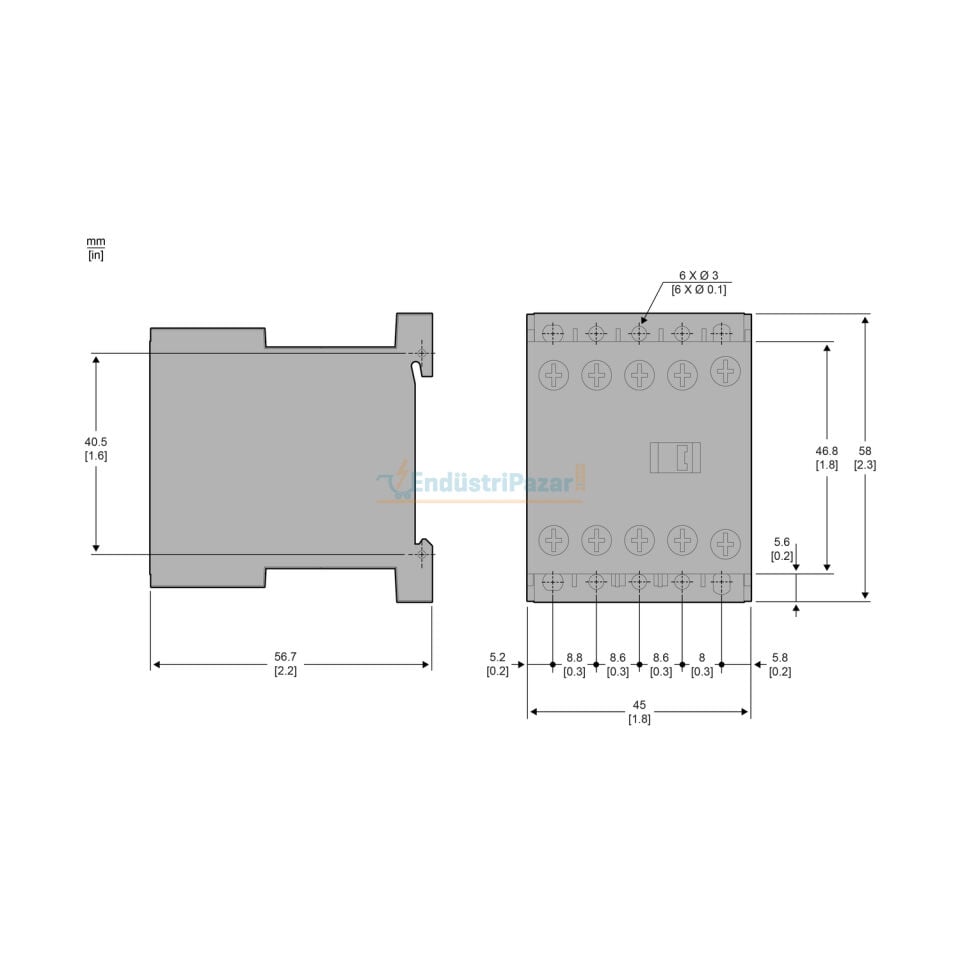 6A 24VDC Kontaktör LP1K0601BD