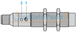 Kapasitif Sensör M18 8mm Algılama PNP NO 2 Metre Kablolu 12...24VDC XT218A1PAL2