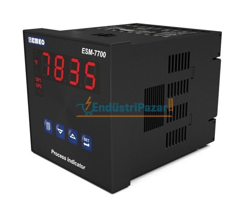 ESM-7700.2.20.1.1/00.00/0.0.0.0 Üniversal Girişli PID Smart I/O Modül Sistemli Proses Göstergesi 24Vac/Vdc RS-232 EMKO