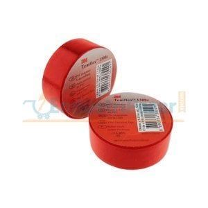 İzole Bant Temflex 1300E 18mm*9,15mt Kırmızı 3M