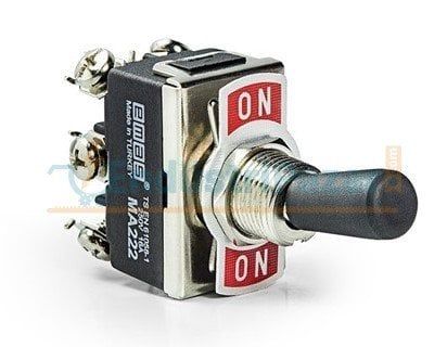 MA222 Mandallı Anahtar On-On DPDT 6 Vidalı EMAS
