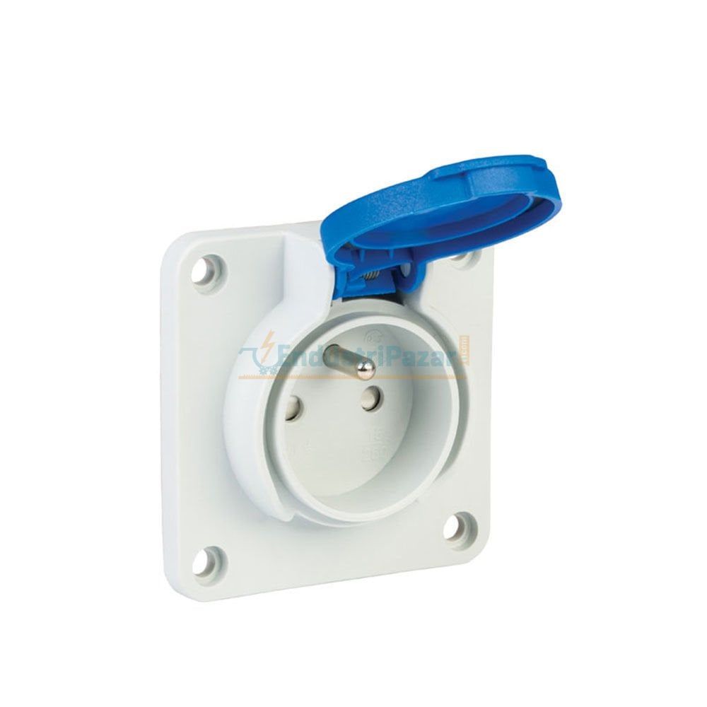 1*16A Makine Prizi Ups (Yan Giriş Contalı Kapak) 40404205 METE ENERJİ
