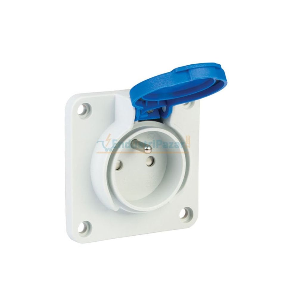 1*16A Makine Prizi Ups (Yan Giriş Contalı Kapak) 40404205 METE ENERJİ